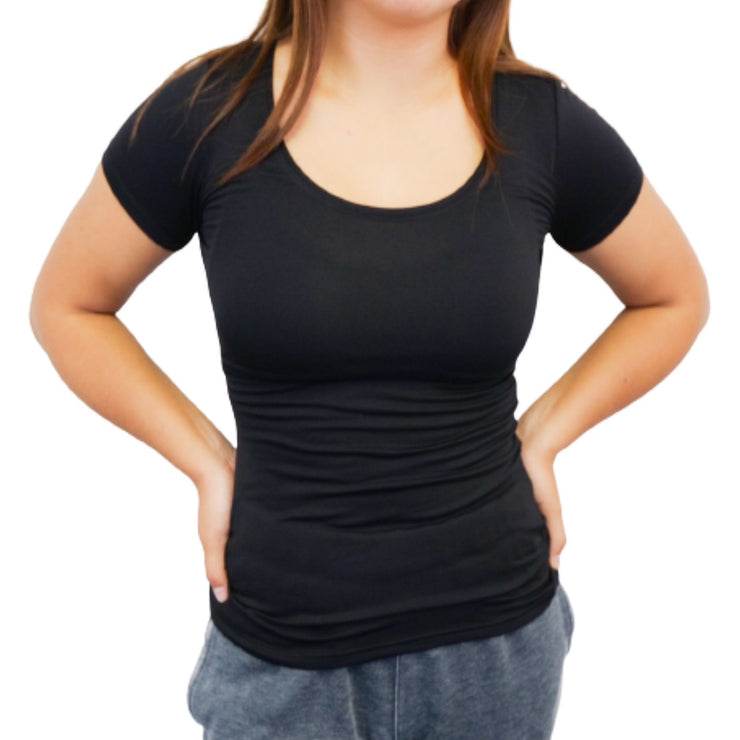 Warm-Ons Round Neck Short Sleeve